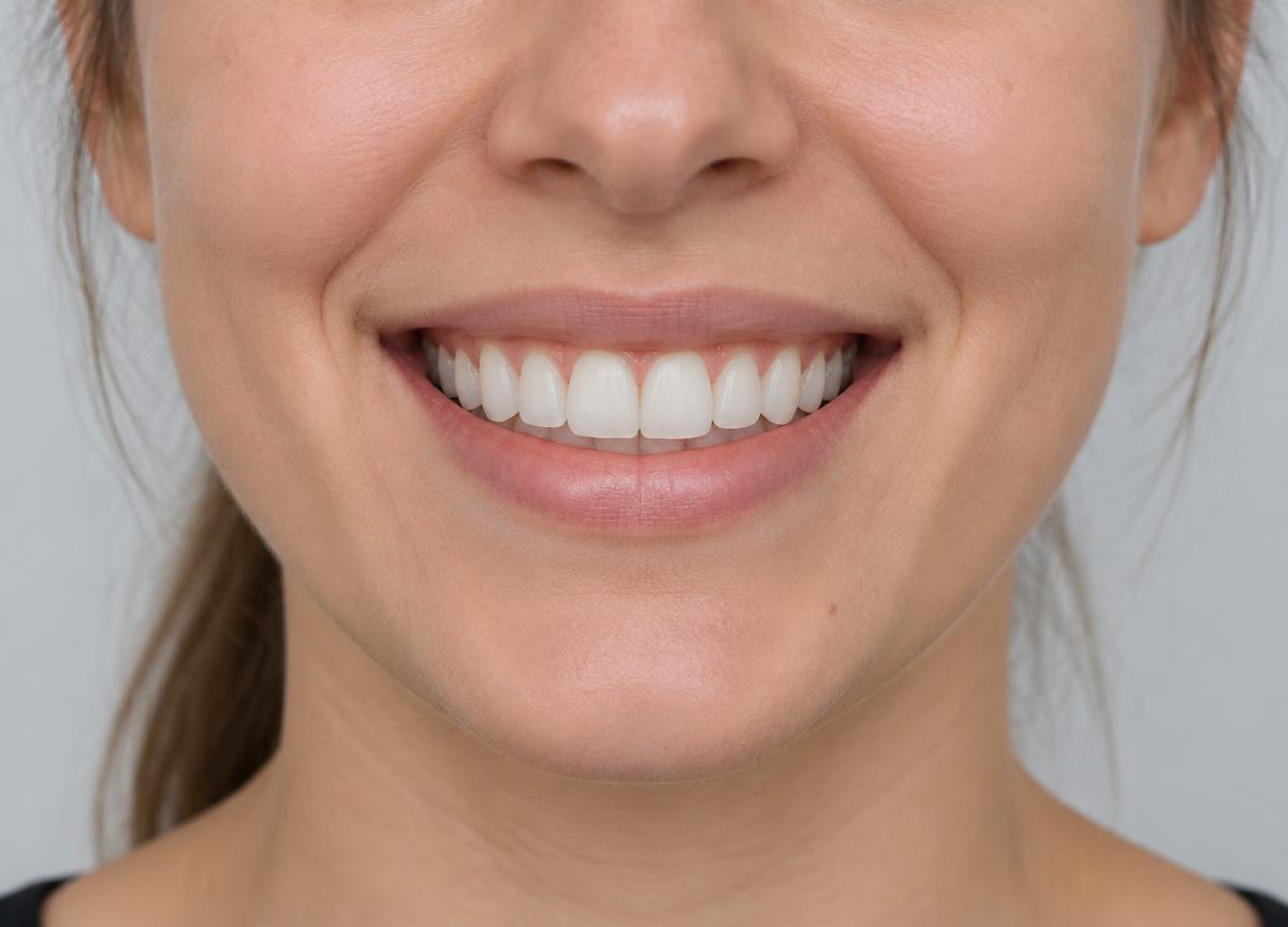 Sorriso depois do tratamento de ortodontia